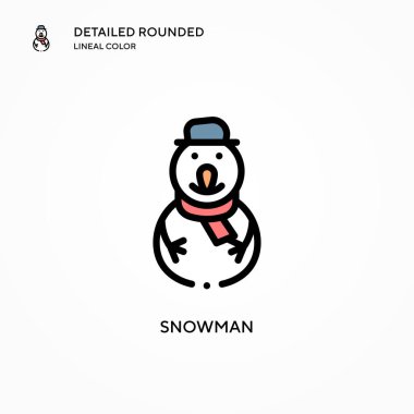 Kardan Adam vektör simgesi. Modern vektör illüstrasyon kavramları. Düzenlemesi ve kişiselleştirmesi kolay.