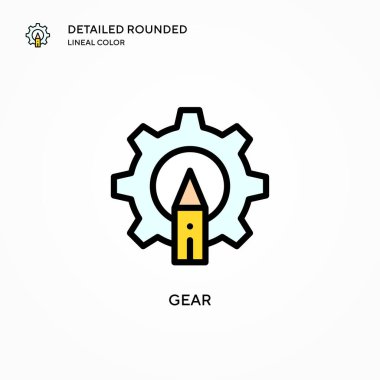 Vites vektör simgesi. Modern vektör illüstrasyon kavramları. Düzenlemesi ve kişiselleştirmesi kolay.