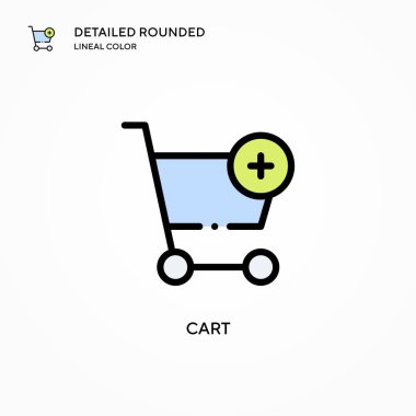 Araba vektör simgesi. Modern vektör illüstrasyon kavramları. Düzenlemesi ve kişiselleştirmesi kolay.
