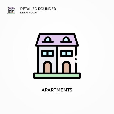 Daireler vektör simgesi. Modern vektör illüstrasyon kavramları. Düzenlemesi ve kişiselleştirmesi kolay.