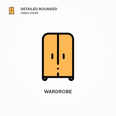 Kostüm vektör simgesi. Modern vektör illüstrasyon kavramları. Düzenlemesi ve kişiselleştirmesi kolay.