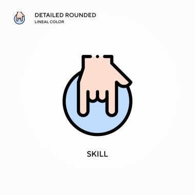 Yetenek vektör simgesi. Modern vektör illüstrasyon kavramları. Düzenlemesi ve kişiselleştirmesi kolay.