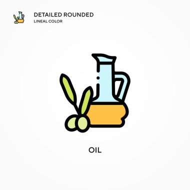 Yağ vektör simgesi. Modern vektör illüstrasyon kavramları. Düzenlemesi ve kişiselleştirmesi kolay.