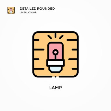 Lamba vektör simgesi. Modern vektör illüstrasyon kavramları. Düzenlemesi ve kişiselleştirmesi kolay.