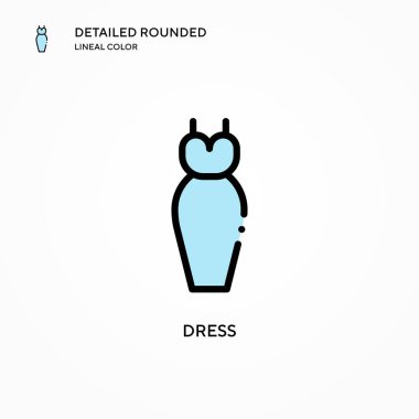 Vektör simgesini giyin. Modern vektör illüstrasyon kavramları. Düzenlemesi ve kişiselleştirmesi kolay.