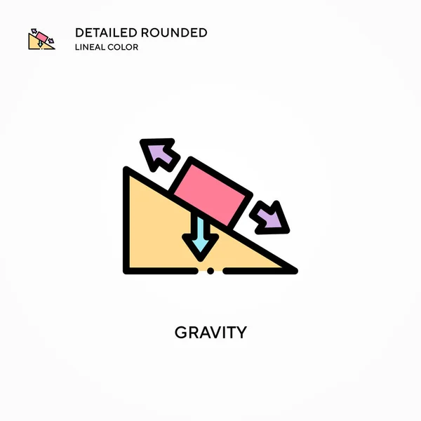 Gravity vector icon. Modern vector illustration concepts. Easy to edit and customize.
