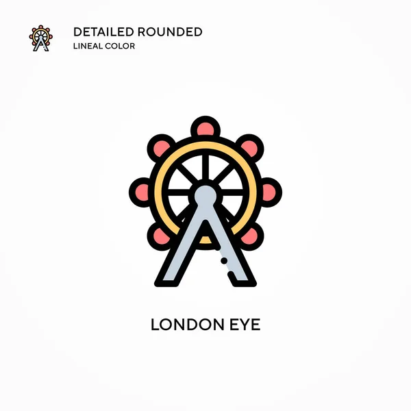 Icono Del Vector Ocular Londres Conceptos Modernos Ilustración Vectorial Fácil — Vector de stock