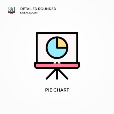 Pasta grafik vektör simgesi. Modern vektör illüstrasyon kavramları. Düzenlemesi ve kişiselleştirmesi kolay.