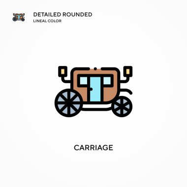 Taşıyıcı vektör simgesi. Modern vektör illüstrasyon kavramları. Düzenlemesi ve kişiselleştirmesi kolay.