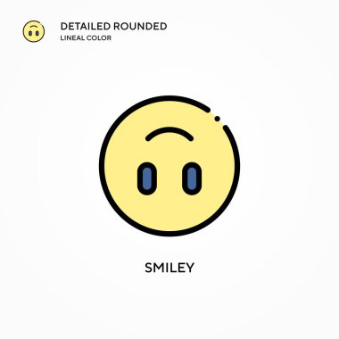 Güleç vektör simgesi. Modern vektör illüstrasyon kavramları. Düzenlemesi ve kişiselleştirmesi kolay.