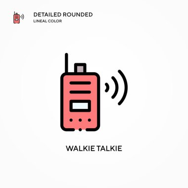 Telsiz konuşma vektör simgesi. Modern vektör illüstrasyon kavramları. Düzenlemesi ve kişiselleştirmesi kolay.