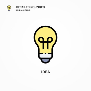 Fikir vektör simgesi. Modern vektör illüstrasyon kavramları. Düzenlemesi ve kişiselleştirmesi kolay.