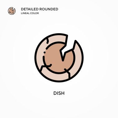 Tabak vektör simgesi. Modern vektör illüstrasyon kavramları. Düzenlemesi ve kişiselleştirmesi kolay.