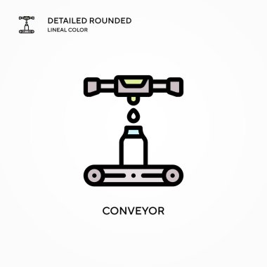 Taşıyıcı vektör simgesi. Modern vektör illüstrasyon kavramları. Düzenlemesi ve kişiselleştirmesi kolay.