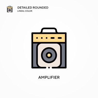 Yükseltici vektör simgesi. Modern vektör illüstrasyon kavramları. Düzenlemesi ve kişiselleştirmesi kolay.