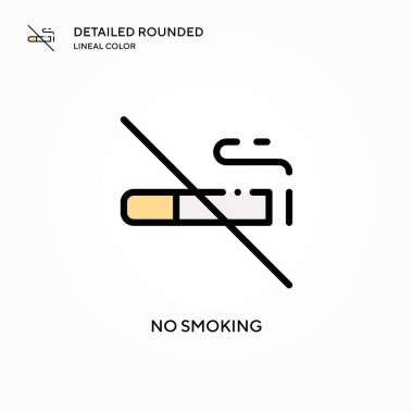 Dumanı tüten vektör simgesi yok. Modern vektör illüstrasyon kavramları. Düzenlemesi ve kişiselleştirmesi kolay.