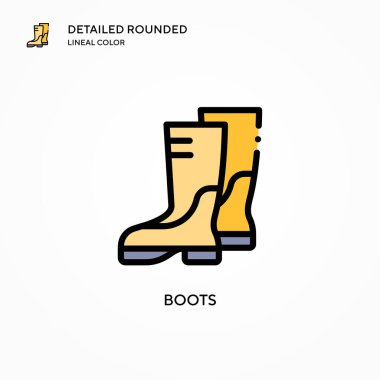 Çizme vektör simgesi. Modern vektör illüstrasyon kavramları. Düzenlemesi ve kişiselleştirmesi kolay.