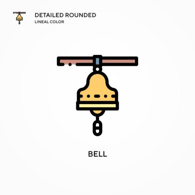 Çan vektör simgesi. Modern vektör illüstrasyon kavramları. Düzenlemesi ve kişiselleştirmesi kolay.