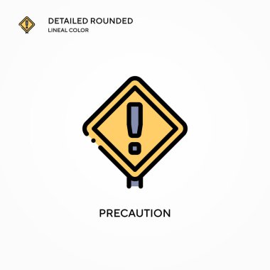 Önlem vektör simgesi. Modern vektör illüstrasyon kavramları. Düzenlemesi ve kişiselleştirmesi kolay.