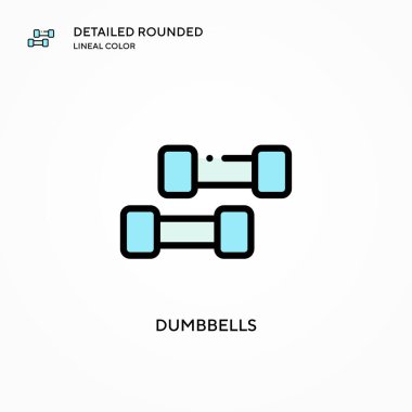 Dambıl vektör simgesi. Modern vektör illüstrasyon kavramları. Düzenlemesi ve kişiselleştirmesi kolay.