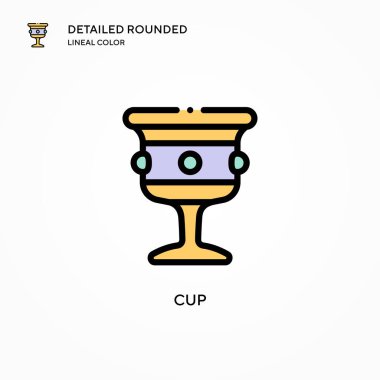 Kap vektör simgesi. Modern vektör illüstrasyon kavramları. Düzenlemesi ve kişiselleştirmesi kolay.