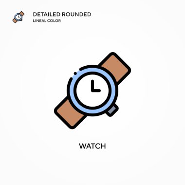 Vektör simgesini izle. Modern vektör illüstrasyon kavramları. Düzenlemesi ve kişiselleştirmesi kolay.