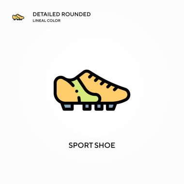 Spor ayakkabı ikonu. Modern vektör illüstrasyon kavramları. Düzenlemesi ve kişiselleştirmesi kolay.