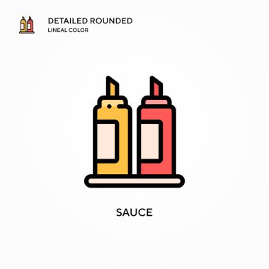 Sos vektör simgesi. Modern vektör illüstrasyon kavramları. Düzenlemesi ve kişiselleştirmesi kolay.