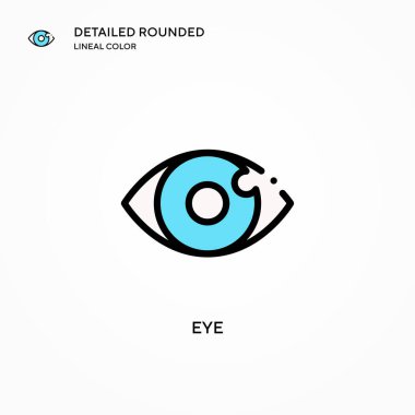 Göz vektör simgesi. Modern vektör illüstrasyon kavramları. Düzenlemesi ve kişiselleştirmesi kolay.