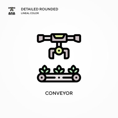 Taşıyıcı vektör simgesi. Modern vektör illüstrasyon kavramları. Düzenlemesi ve kişiselleştirmesi kolay.