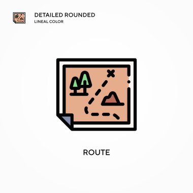 Yönlendirme simgesi. Modern vektör illüstrasyon kavramları. Düzenlemesi ve kişiselleştirmesi kolay.