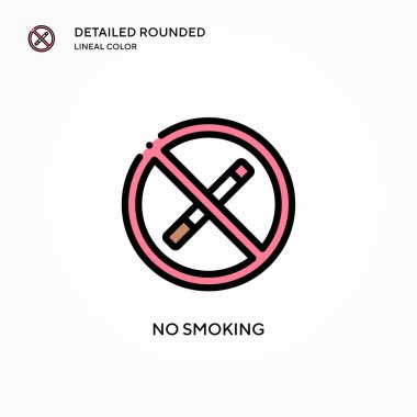 Dumanı tüten vektör simgesi yok. Modern vektör illüstrasyon kavramları. Düzenlemesi ve kişiselleştirmesi kolay.