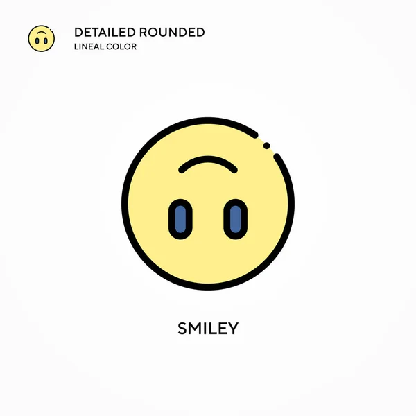 Εικονίδιο Φορέα Smiley Σύγχρονες Έννοιες Διανυσματικής Απεικόνισης Εύκολο Επεξεργαστείτε Και — Διανυσματικό Αρχείο