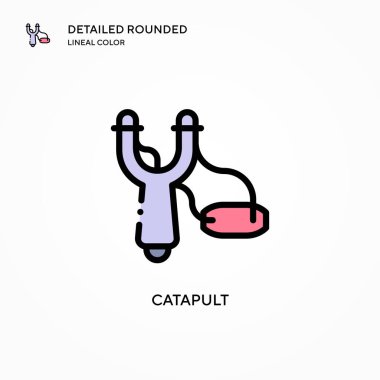 Mancınık vektör simgesi. Modern vektör illüstrasyon kavramları. Düzenlemesi ve kişiselleştirmesi kolay.
