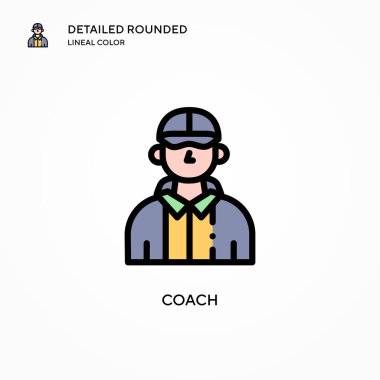 Koç vektör ikonu. Modern vektör illüstrasyon kavramları. Düzenlemesi ve kişiselleştirmesi kolay.