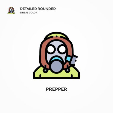 Hazırlayıcı vektör simgesi. Modern vektör illüstrasyon kavramları. Düzenlemesi ve kişiselleştirmesi kolay.