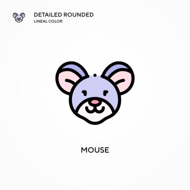 Fare vektör simgesi. Modern vektör illüstrasyon kavramları. Düzenlemesi ve kişiselleştirmesi kolay.