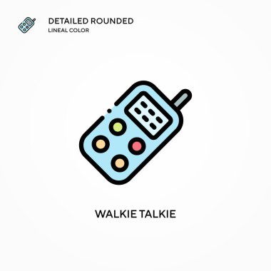 Telsiz konuşma vektör simgesi. Modern vektör illüstrasyon kavramları. Düzenlemesi ve kişiselleştirmesi kolay.