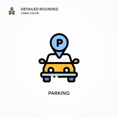 Park vektörü simgesi. Modern vektör illüstrasyon kavramları. Düzenlemesi ve kişiselleştirmesi kolay.