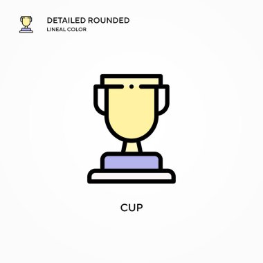 Kap vektör simgesi. Modern vektör illüstrasyon kavramları. Düzenlemesi ve kişiselleştirmesi kolay.