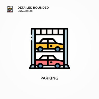 Park vektörü simgesi. Modern vektör illüstrasyon kavramları. Düzenlemesi ve kişiselleştirmesi kolay.