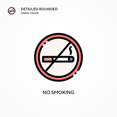 Dumanı tüten vektör simgesi yok. Modern vektör illüstrasyon kavramları. Düzenlemesi ve kişiselleştirmesi kolay.