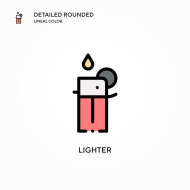 Daha hafif vektör simgesi. Modern vektör illüstrasyon kavramları. Düzenlemesi ve kişiselleştirmesi kolay.