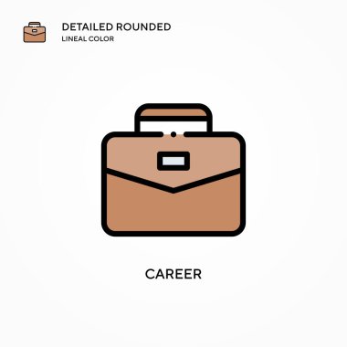 Kariyer vektör simgesi. Modern vektör illüstrasyon kavramları. Düzenlemesi ve kişiselleştirmesi kolay.