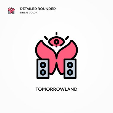 Yarınki vektör simgesi. Modern vektör illüstrasyon kavramları. Düzenlemesi ve kişiselleştirmesi kolay.