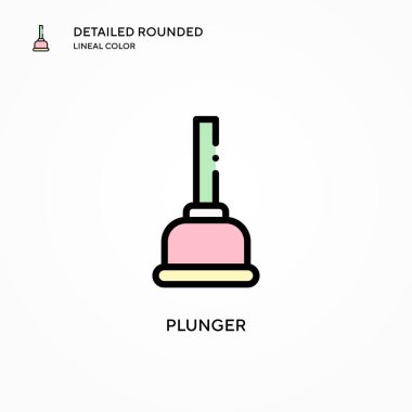 Pompa vektör simgesi. Modern vektör illüstrasyon kavramları. Düzenlemesi ve kişiselleştirmesi kolay.