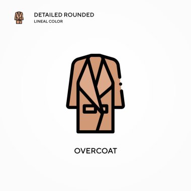 Palto vektör simgesi. Modern vektör illüstrasyon kavramları. Düzenlemesi ve kişiselleştirmesi kolay.