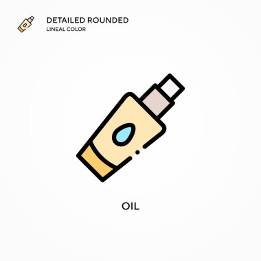 Yağ vektör simgesi. Modern vektör illüstrasyon kavramları. Düzenlemesi ve kişiselleştirmesi kolay.