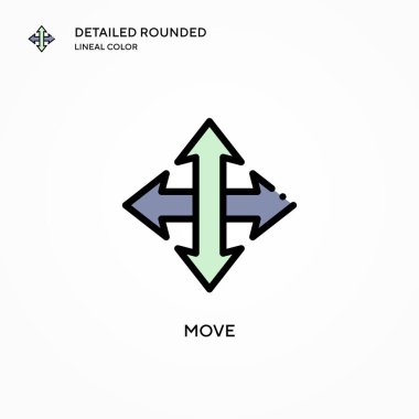 Vektör simgesini taşı. Modern vektör illüstrasyon kavramları. Düzenlemesi ve kişiselleştirmesi kolay.