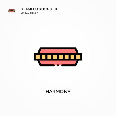 Uyum vektörü simgesi. Modern vektör illüstrasyon kavramları. Düzenlemesi ve kişiselleştirmesi kolay.